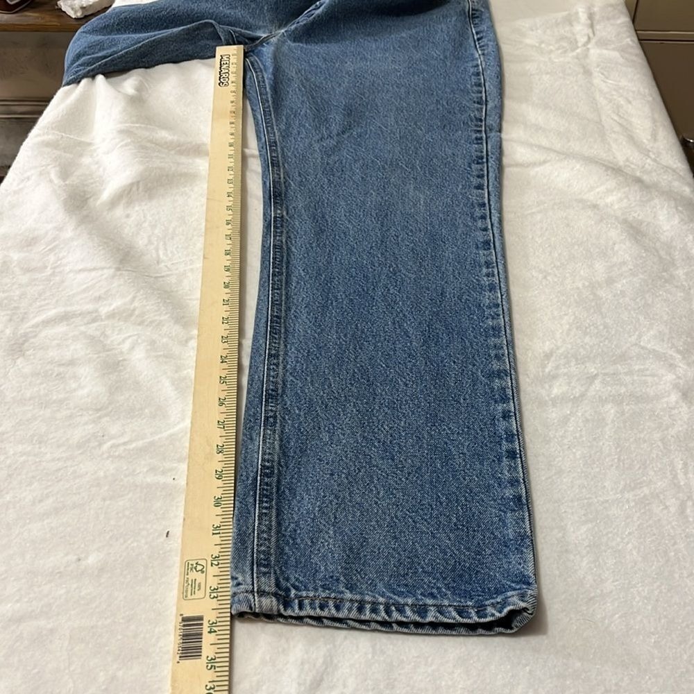 Carhartt Men's Straight‎ Leg Heavy Denim Jeans Measures 38x34 Medium Wash - Picture 9 of 10